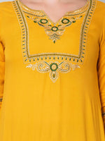 Thumbnail for Kalini Women Yellow Kurta with Skirt - Distacart