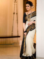 Thumbnail for Kalini Woven Design Zari Silk Cotton Banarasi Saree - Distacart