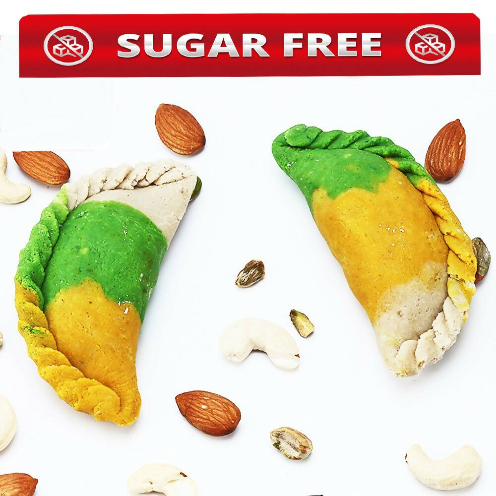 Ghasitaram Sugarfree Kaju Tirangi Gujiya - Distacart