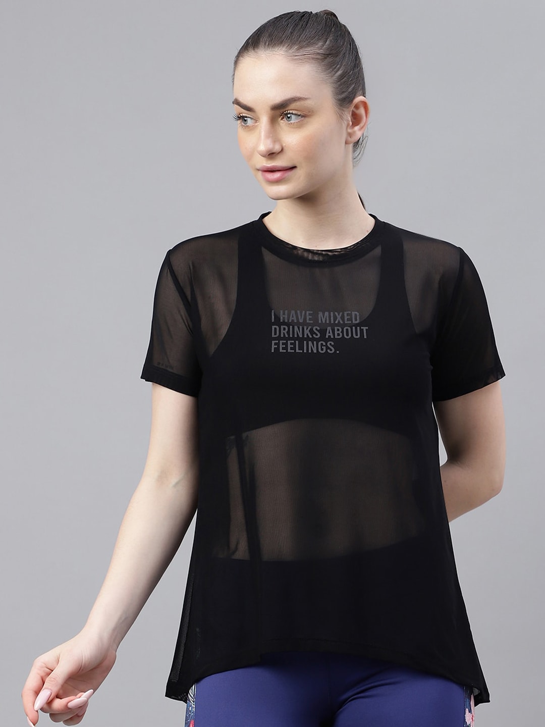 MKH Typography Printed Dri-FIT Relaxed Fit Gym T-shirt - Distacart