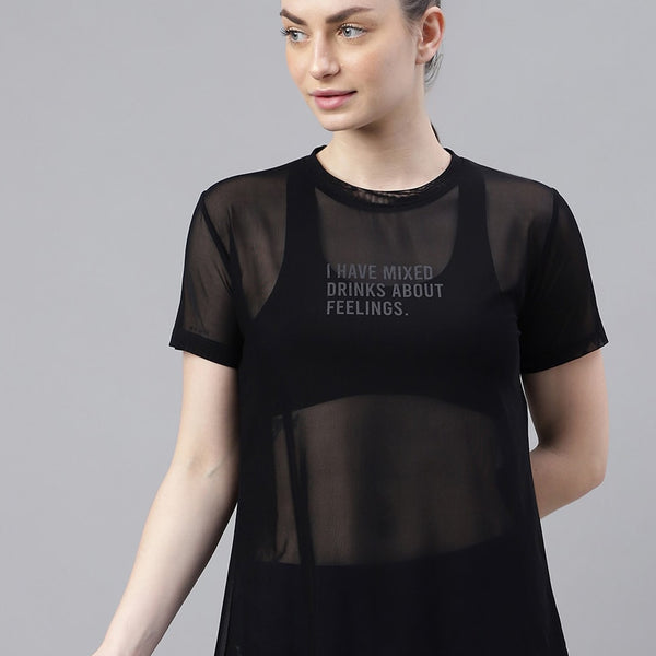 MKH Typography Printed Dri-FIT Relaxed Fit Gym T-shirt - Distacart