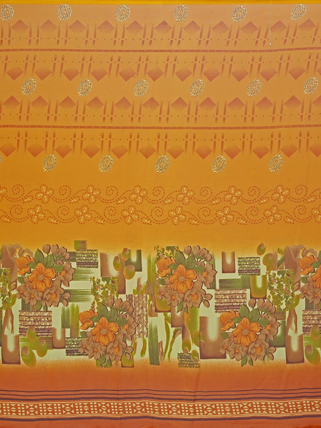 Kalini Pack of 2 Yellow & Red Floral Pure Georgette Sarees - Distacart