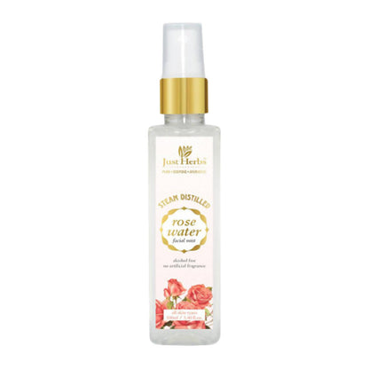 Just Herbs Steam Distilled Rose Water Facial Mist - Distacart