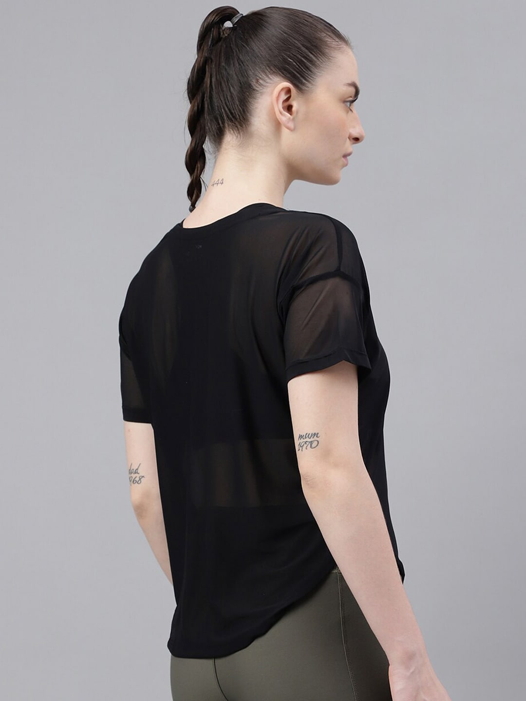 MKH Dri-FIT Typography Printed Drop Shoulder Sleeves T-Shirt - Distacart