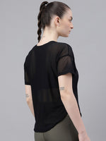 Thumbnail for MKH Dri-FIT Typography Printed Drop Shoulder Sleeves T-Shirt - Distacart
