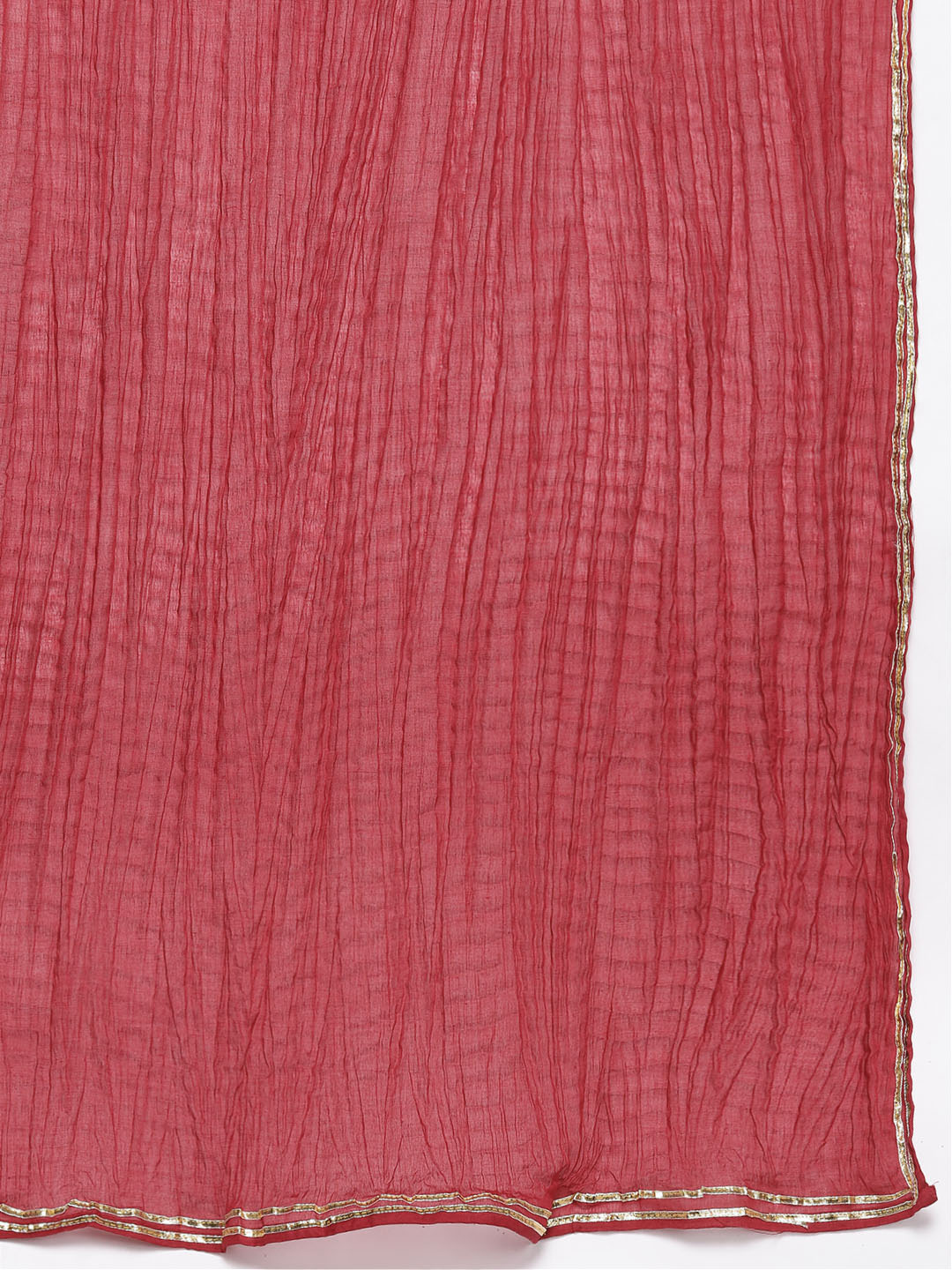 Biba Women Ethnic Motifs Printed Regular Pure Cotton Kurta with Trousers & Dupatta - Distacart