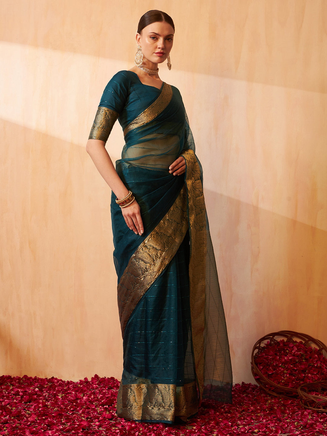 Kalini Woven Design Zari Banarasi Saree - Distacart