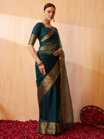 Thumbnail for Kalini Woven Design Zari Banarasi Saree - Distacart