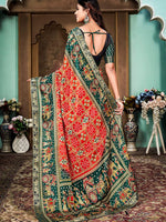 Thumbnail for Kalini Bandhani Printed Silk Cotton Banarasi Saree - Distacart