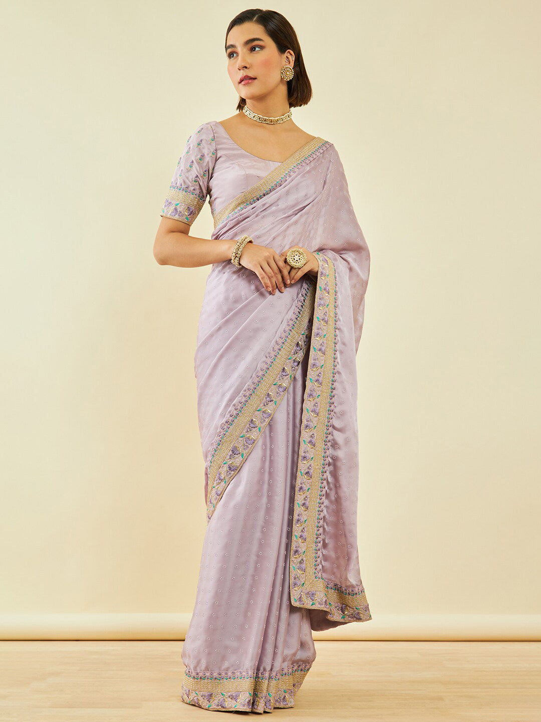 Soch Embellished Beads and Stones Saree - Distacart