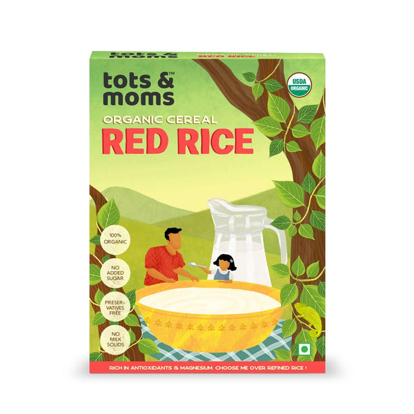 Tots and Moms Organic Red Rice Cereal - Distacart