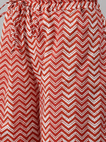 Thumbnail for Biba Women White & Maroon Printed Kurta with Palazzos - Distacart