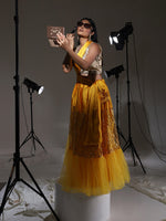Thumbnail for Tikhi Imli Satin embroidered Ready to Wear Saree - Distacart