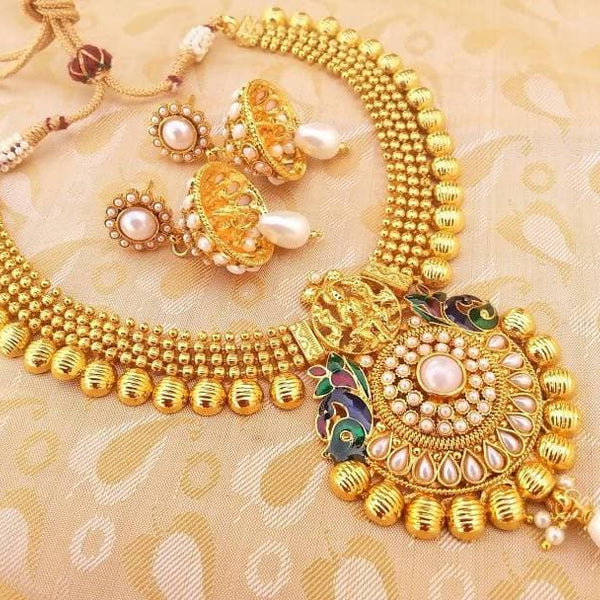 White Kemp Temple Jewelry Set