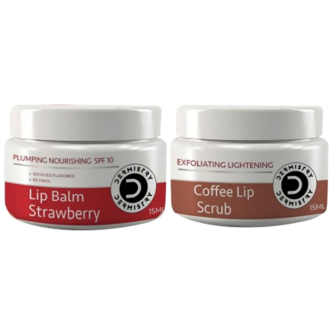 Dermistry Nourishing Lip Balm Strawberry & Coffee Lip Scrub - Distacart
