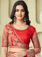 Thumbnail for Mitera Striped Embroidered Saree - Distacart