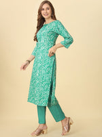 Thumbnail for Kalini Paisley Printed Regular Kurta with Trousers - Distacart