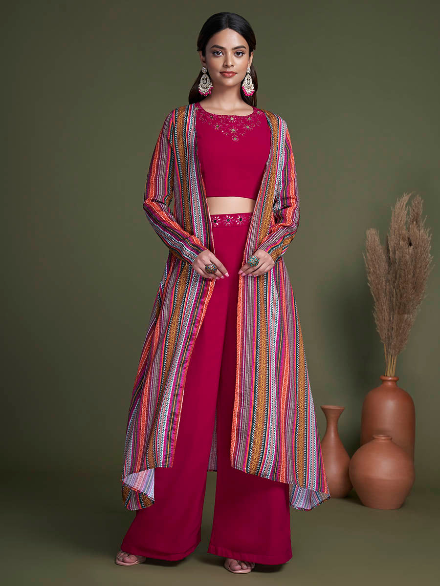 Myra Rani Georgette Choli Palazo Suit - Distacart