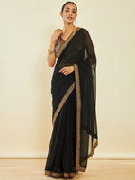 Thumbnail for Soch Embellished Beads and Stones Saree - Distacart