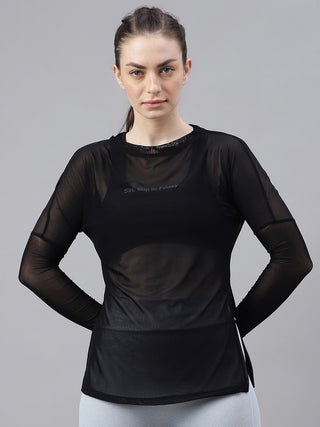 MKH Typography Printed Long Sleeve Relaxed Fit Dri-FIT Sports T-shirt - Distacart