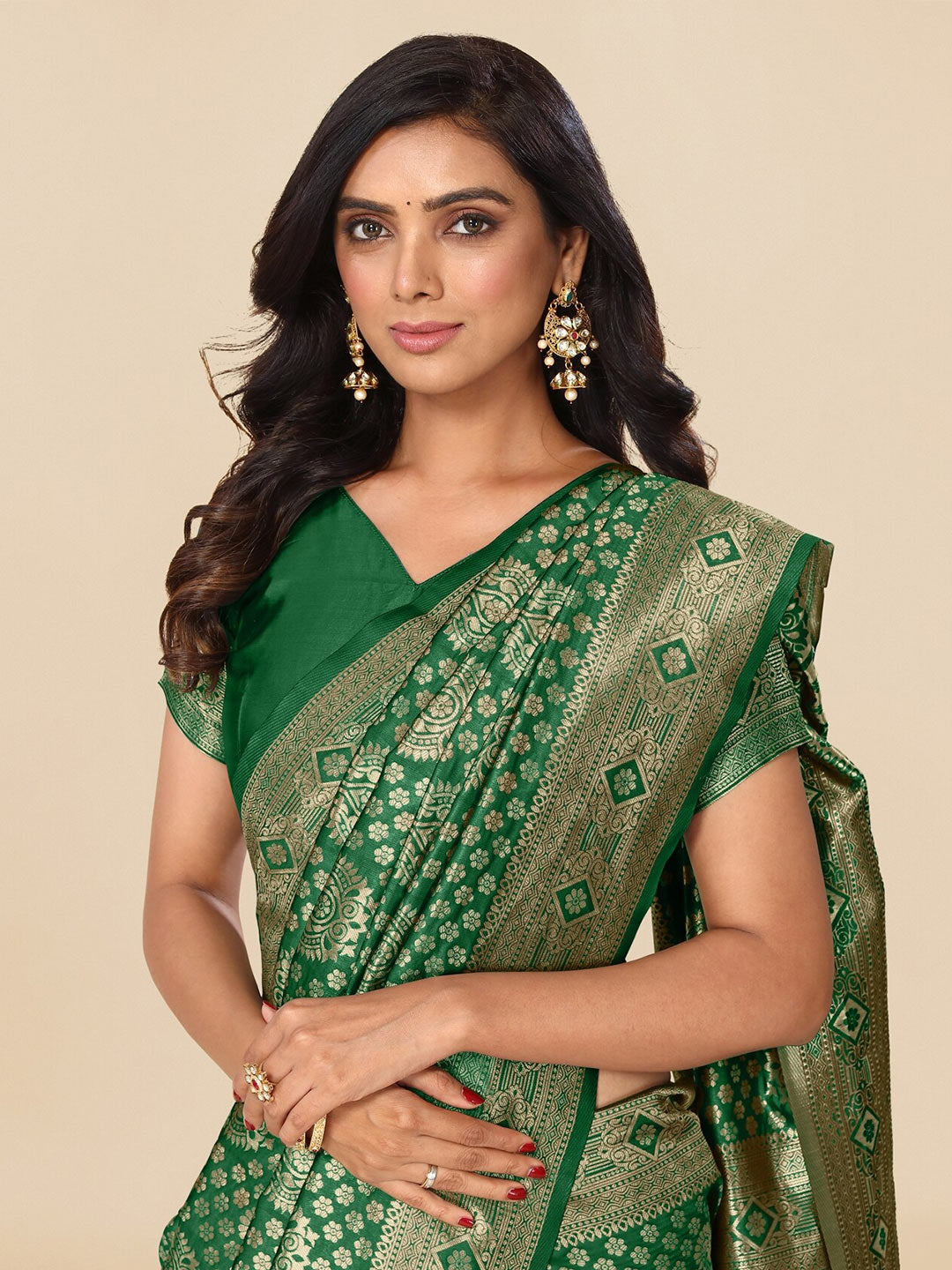 Kalini Woven Design Zari Banarasi Silk Saree - Distacart