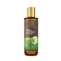 Thumbnail for Khadi Natural Neem & Aloe Vera Hair Oil With Wheat Germ
