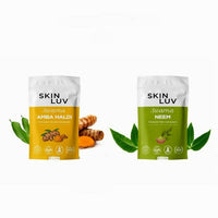 Thumbnail for SkinLuv Swarna Amba Haldi Powder And Neem Powder Combo For Acne Control - Distacart