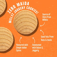 Thumbnail for Early Foods Jowar Almond Jaggery Millet Cookies - Distacart