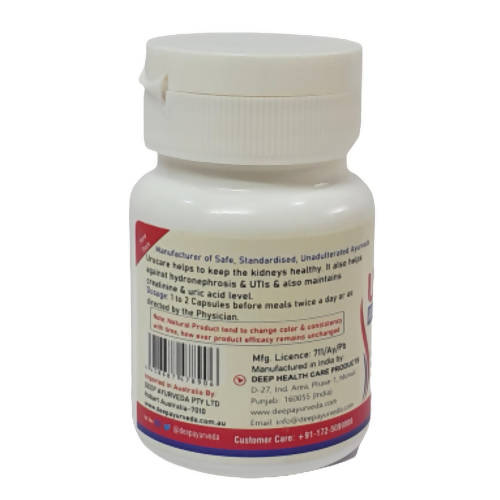 Deep Ayurveda Urocare 500mg Veg Capsules - Distacart