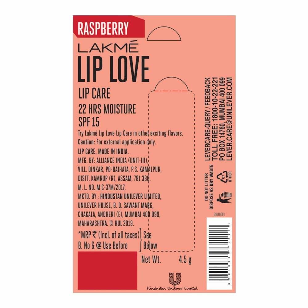 Buy Lakme Lip Love Gelato Chapstick - Raspberry Online at Best