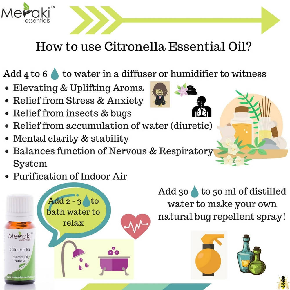 Meraki Essentials Citronella Essential Oil - Distacart