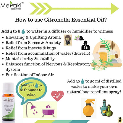 Meraki Essentials Citronella Essential Oil - Distacart
