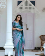 Thumbnail for DEIANA'S Beautiful Golden Jari with New Design Soft Lichi Silk Saree - Pink - Distacart