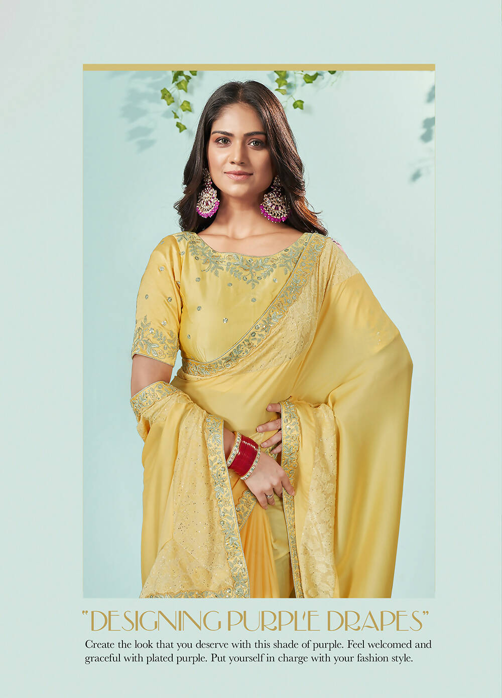 Mustard Silk Georgette Solid Saree With Unstitched Blouse Piece - Norita Ikshita - Distacart