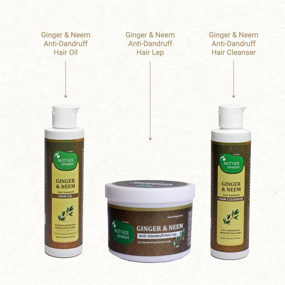 Mother Sparsh Ginger & Neem Anti-Dandruff Kit