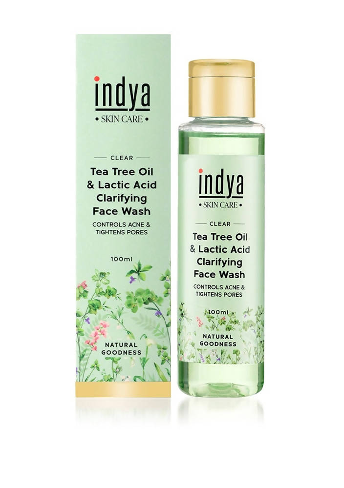 Indya Tea Tree Oil & Lactic Acid Clarifying Face Wash Benefits