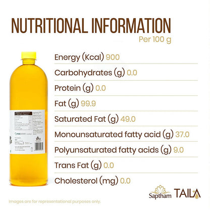 Saptham Taila 100% Wood Pressed Safflower Oil - Distacart