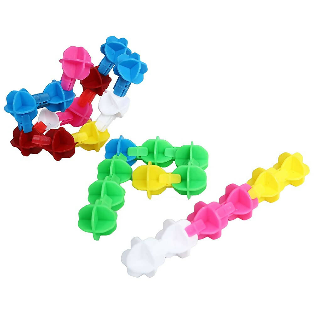 Kipa Educational 200 Snowflakes Toy Pieces Building Blocks Toys for Kids Education Blocks Learning Puzzle Toys-Multi Color - Distacart