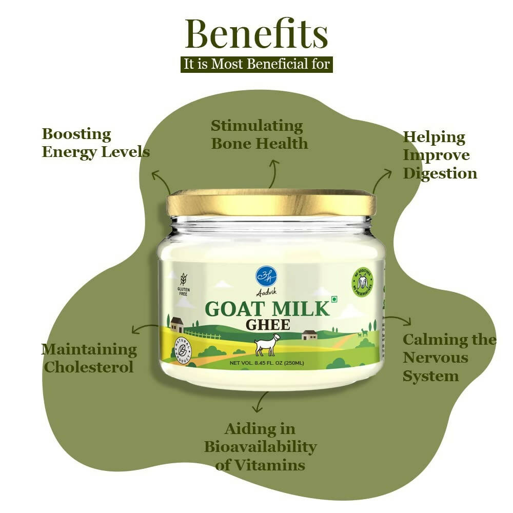 Aadvik A2 Goat Milk Ghee with Ayurvedic Benefits - Distacart