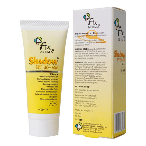Fixderma Shadow SPF 30+ Sunscreen Gel - Distacart