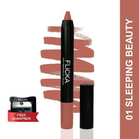 Thumbnail for FLiCKA Lasting Lipsence Crayon Lipstick 01 Sleeping Beauty - Distacart