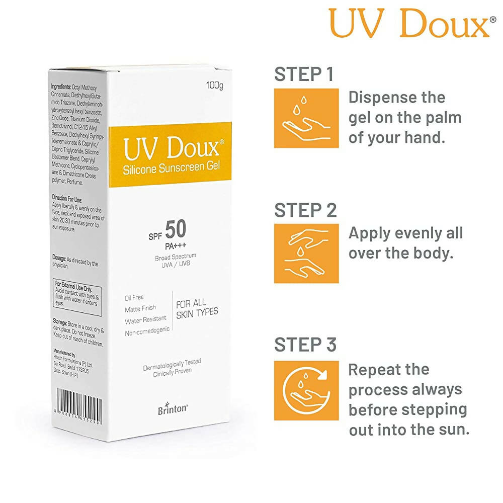 How to  use Brinton UvDoux Silicone Sunscreen Gel