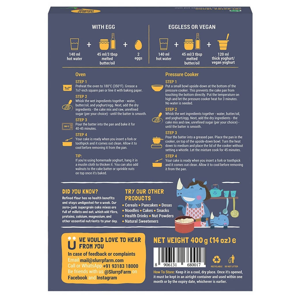 Slurrp Farm Fudgy Chocolate Millet Brownie Mix