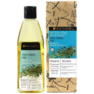 Soulflower Pure & Natural Tea Tree Oil Scalp & Dandruff Care