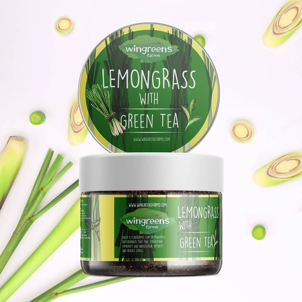Wingreens Farms Lemongrass With Green Tea