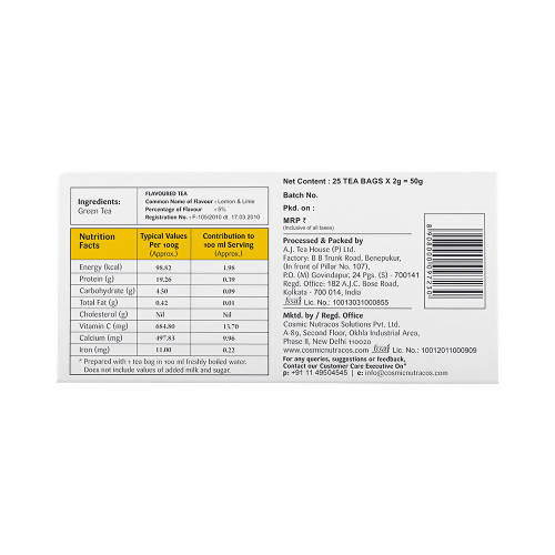 Gaia Green Tea Bags–Lemon - Distacart