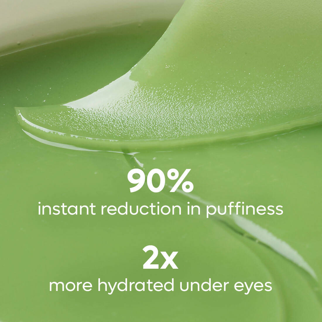 mCaffeine Green Tea Hydrogel Under Eye Patches for Fine Lines - Distacart