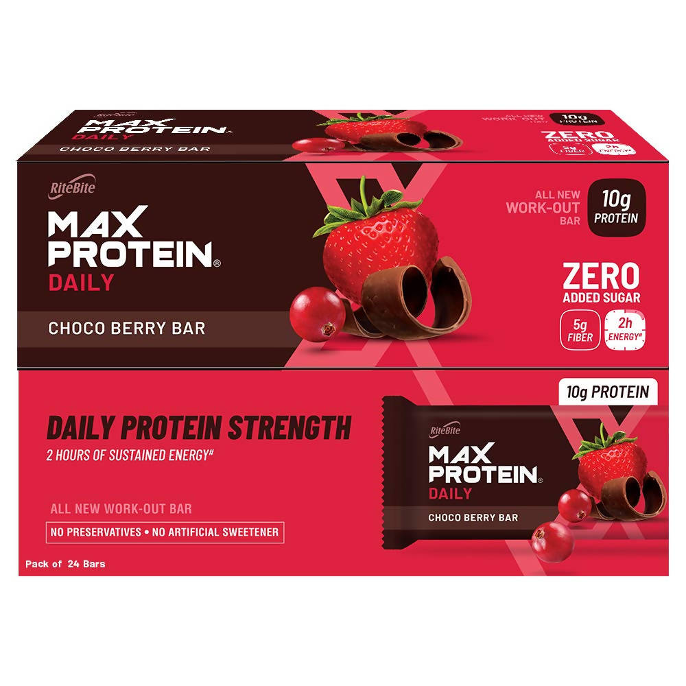 RiteBite Max Protein Daily Choco Berry Bar - Distacart