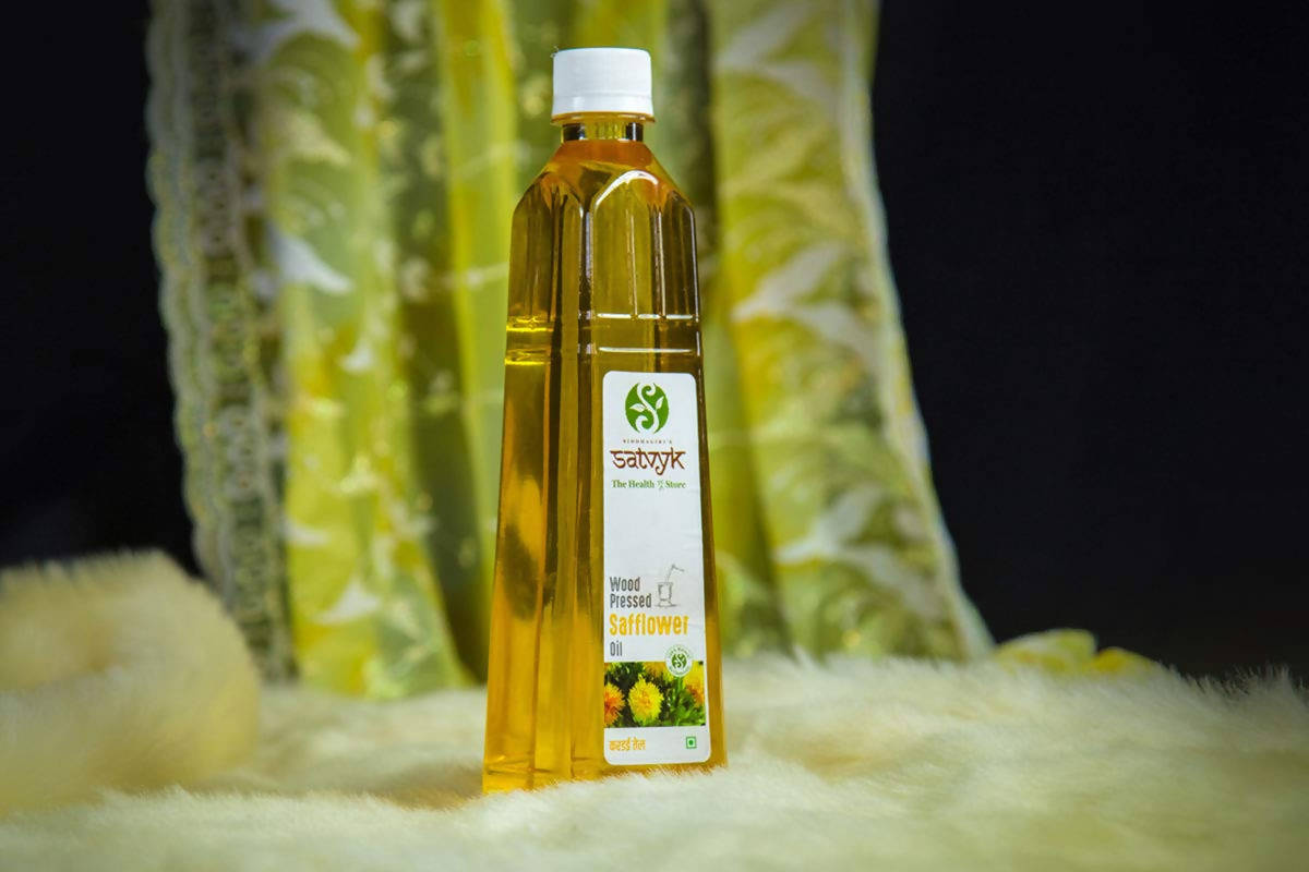 Siddhagiri's Satvyk Organic Wood Pressed Safflower Oil (Kardai) 1000 ml