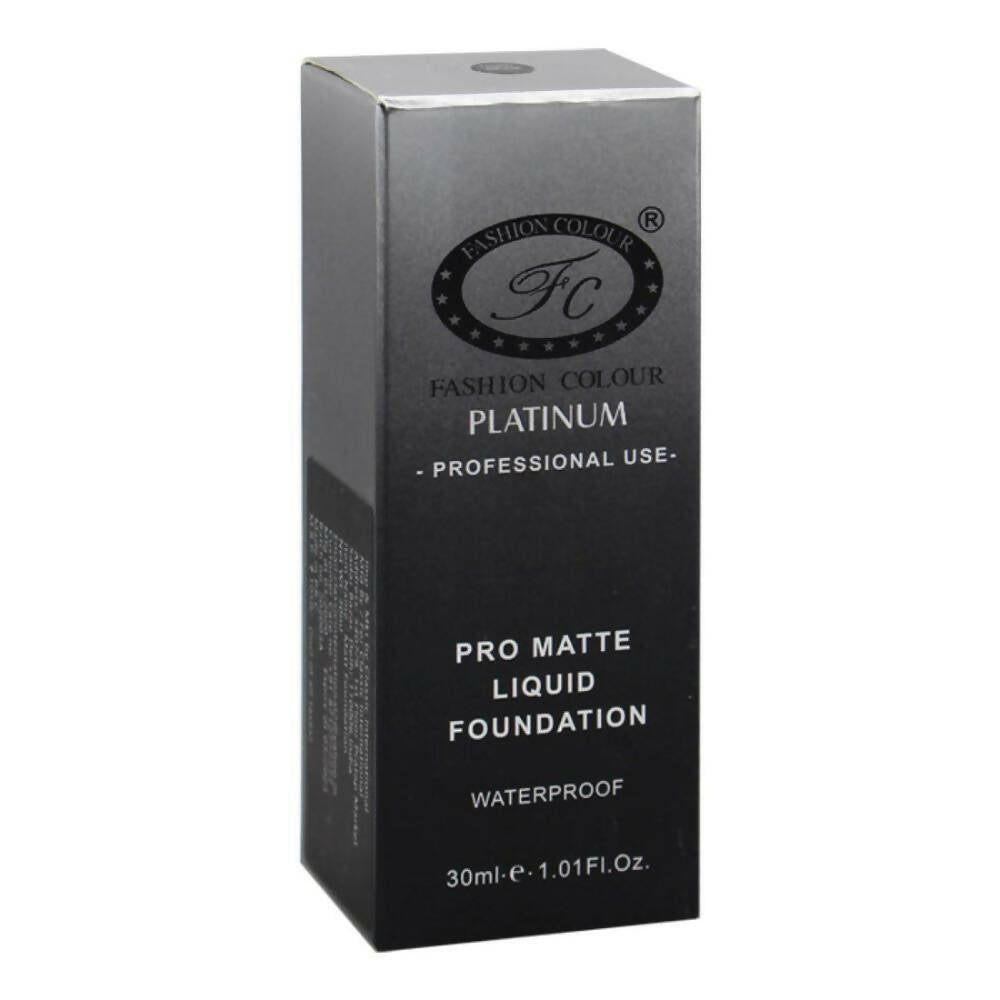 Fashion Colour Pro Matte Liquid Foundation-Light Beige (Fair To Medium) - Distacart